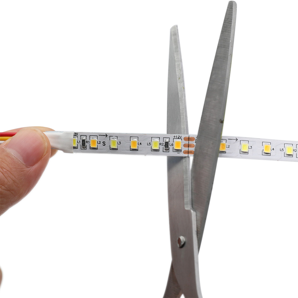 DC12V 2835SMD 600LEDs Flexible CCT LED Tape Light - Color Temperature Pure White+Warm White DC12V 2835SMD 600LEDs Flexible CCT LED Tape Light - Color Temperature Pure White+Warm White